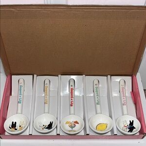 GASPARD ET LISA Ceramic spoon 5 piece set